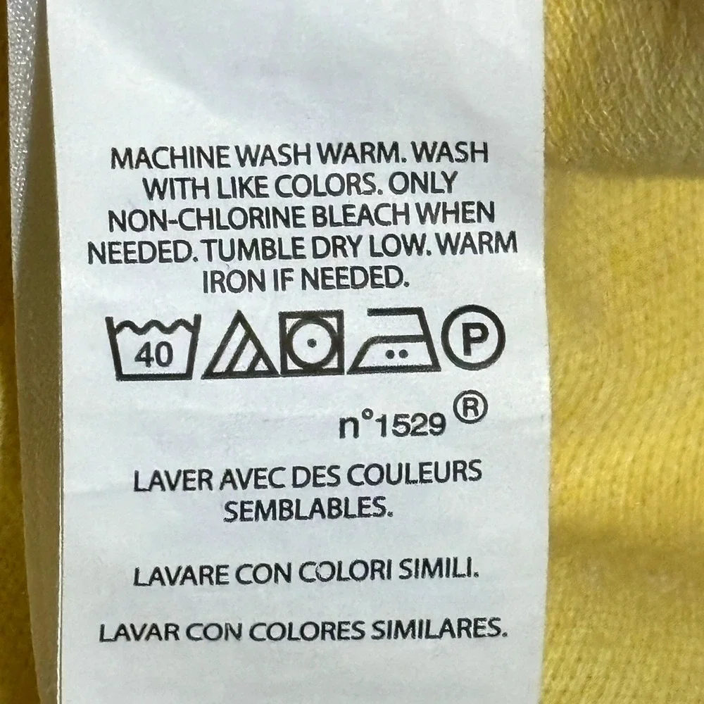 Polo Ralph Lauren Men Polo Shirt L 2‎ Button Yellow Short Sleeve Classic Preppy